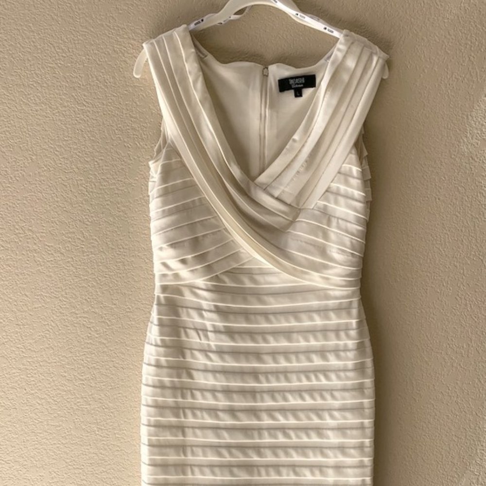 Tadashi Bodycon Cream Dress Size L (8-10), Marilyn Monroe reminiscent